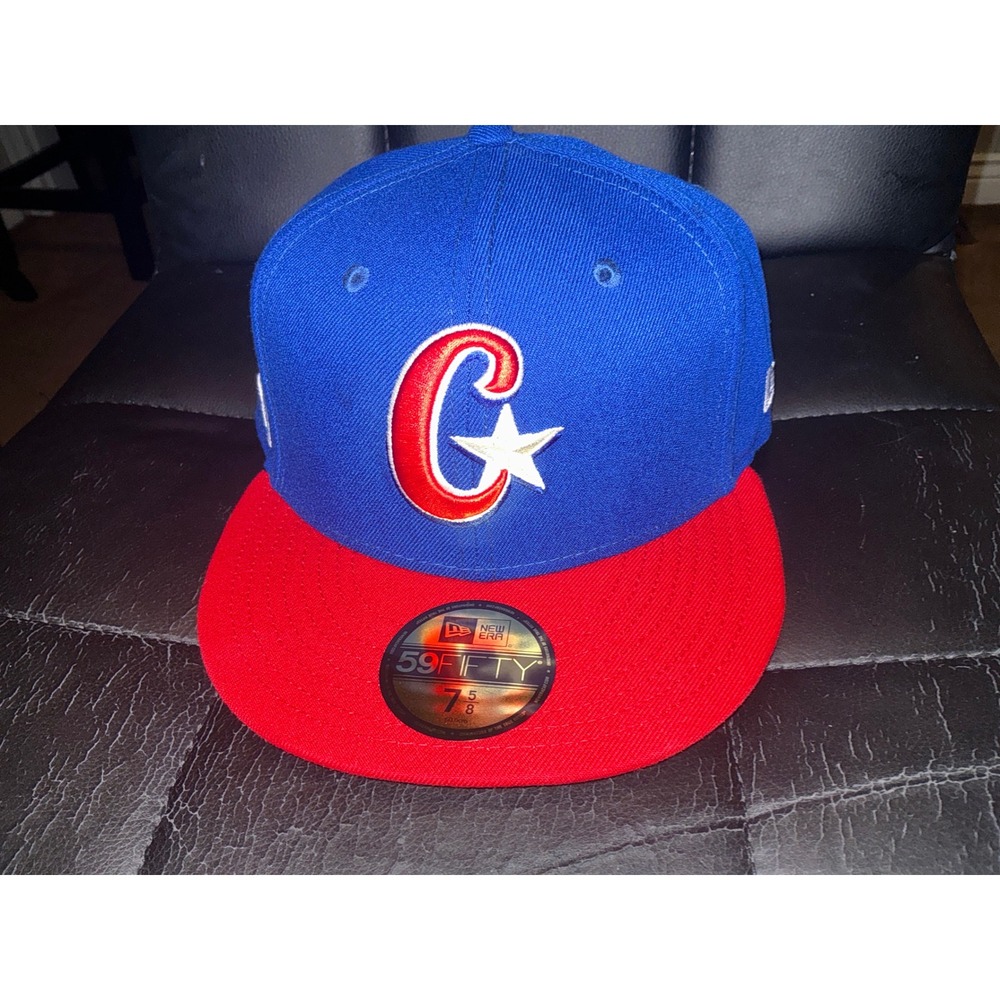 New Era 59FIFTY World Baseball Classic Team Cuba Fitted Hat 7 5/8 Blue Red WBC